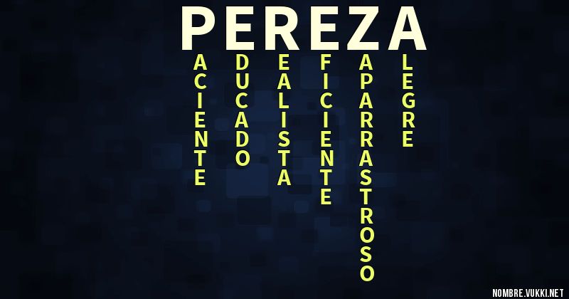 Acróstico pereza