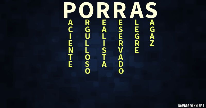 Acróstico porras