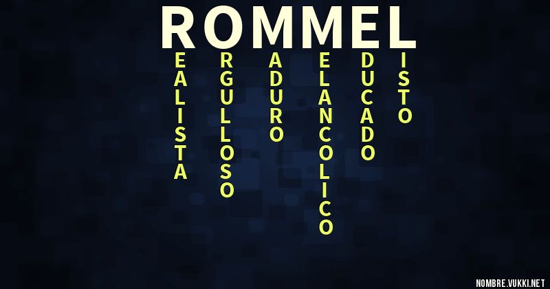 Acróstico rommel