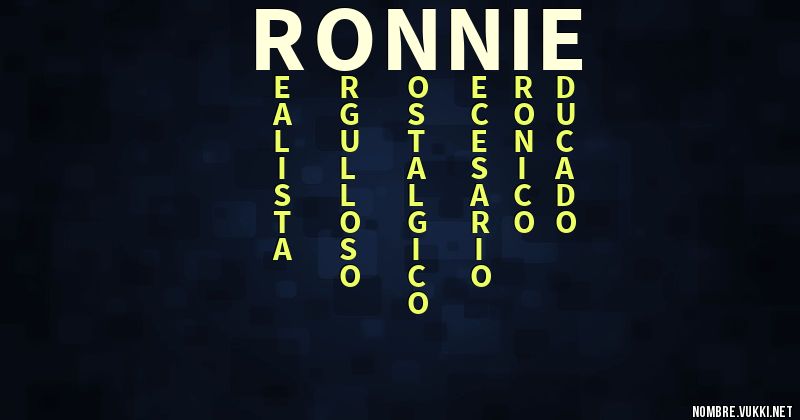 Acróstico ronnie