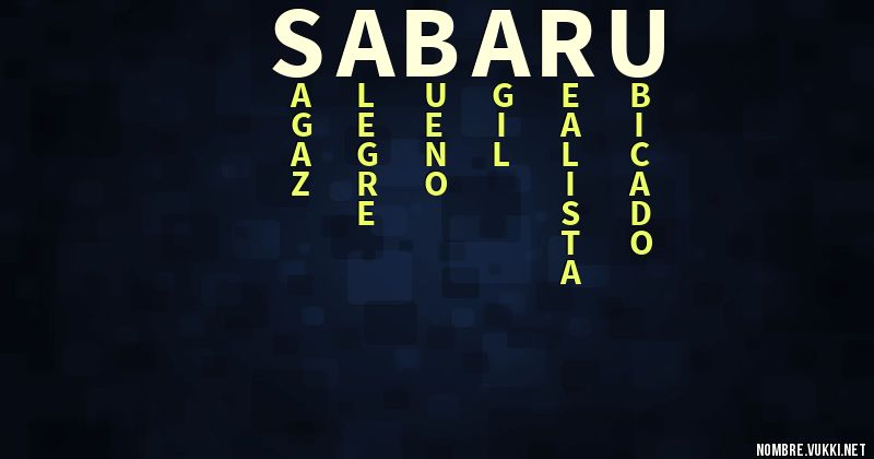 Acróstico sabaru