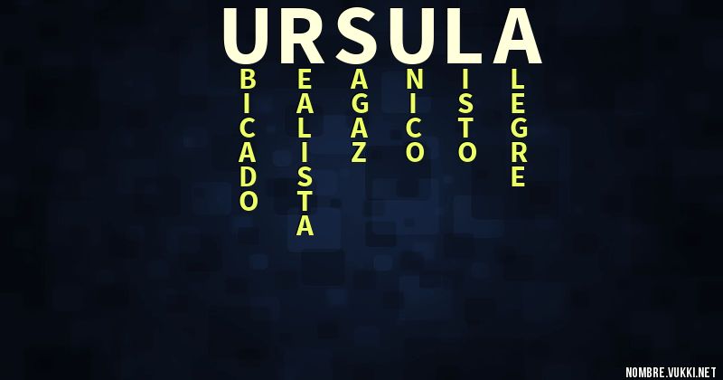 Acróstico ursula