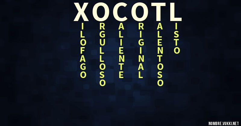 Acróstico xocotl