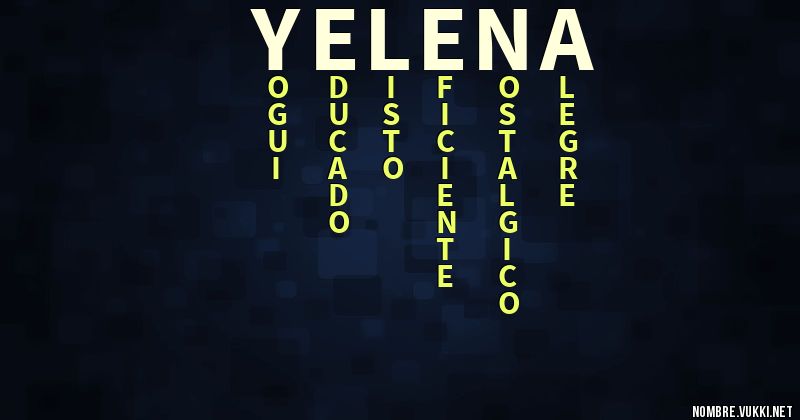 Acróstico yelena