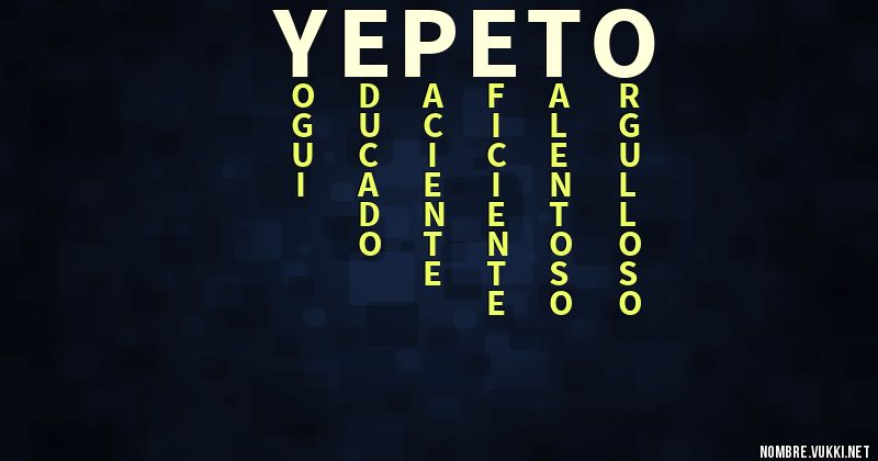 Qué significa yepeto
