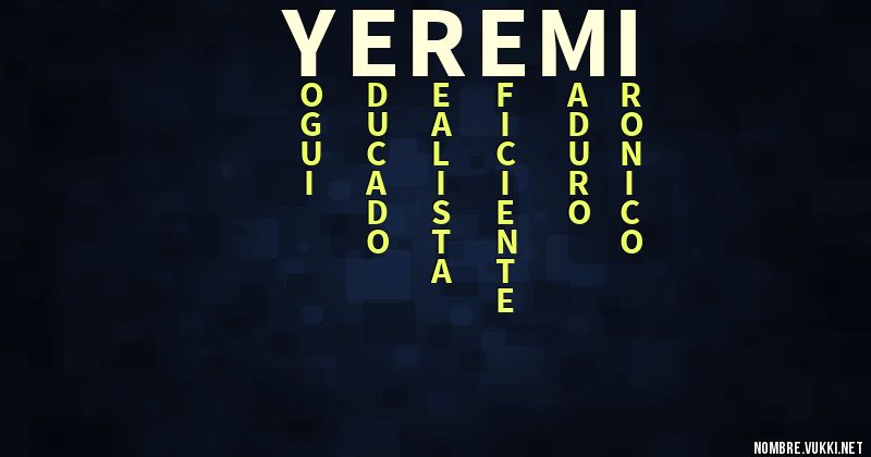 Acróstico yeremi