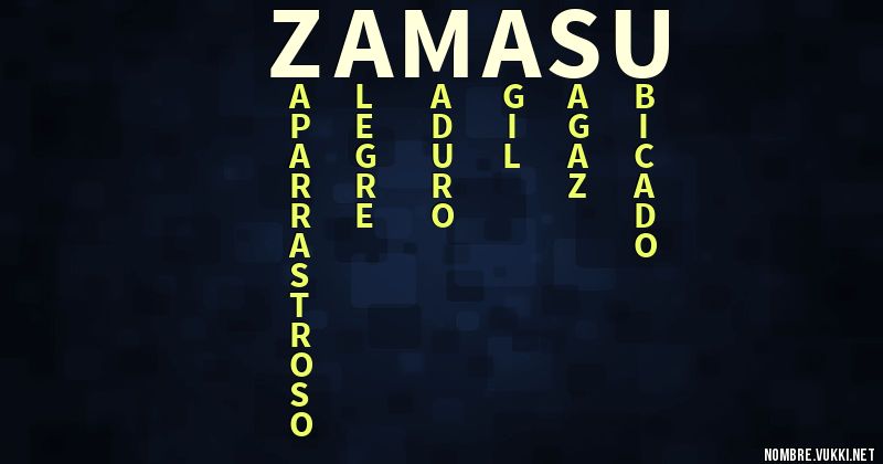 Acróstico zamasu