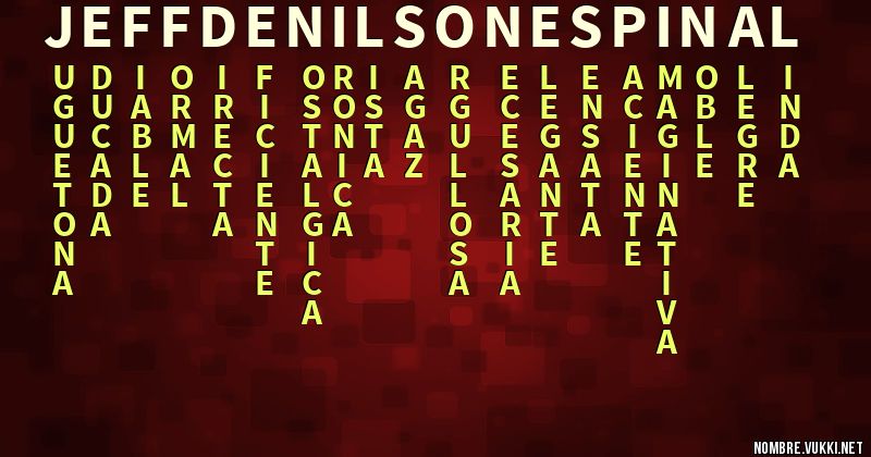 Acróstico jeff denilson espinal