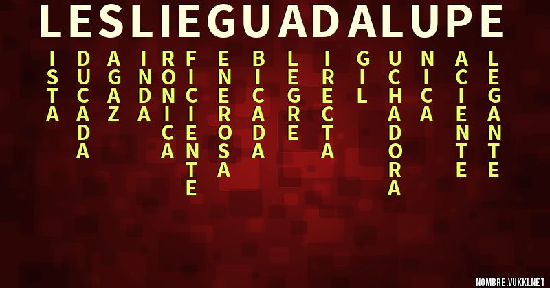Acróstico leslie guadalupe