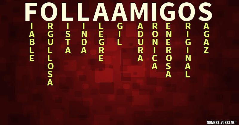 Acróstico folla amigos