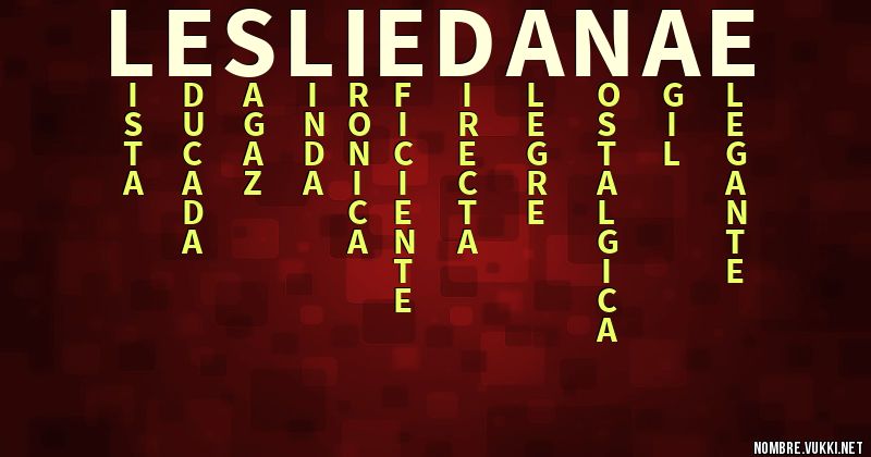 Acróstico leslie danae