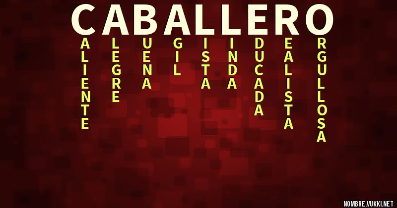 Acróstico caballero