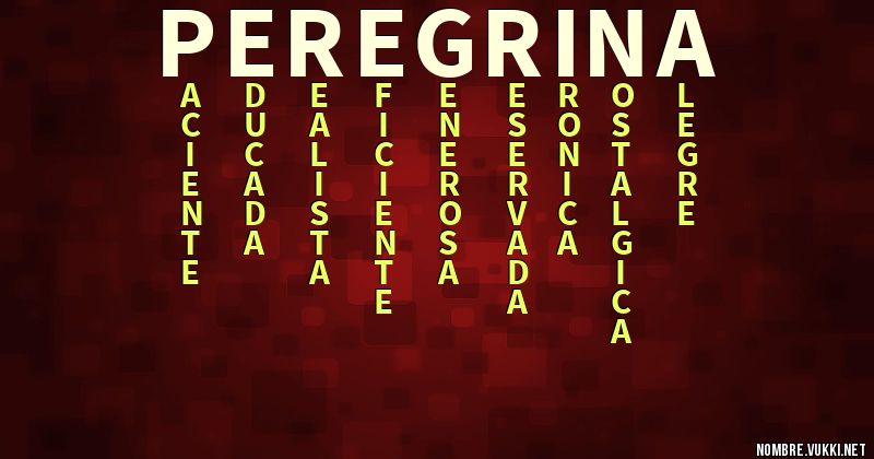 Acróstico peregrina