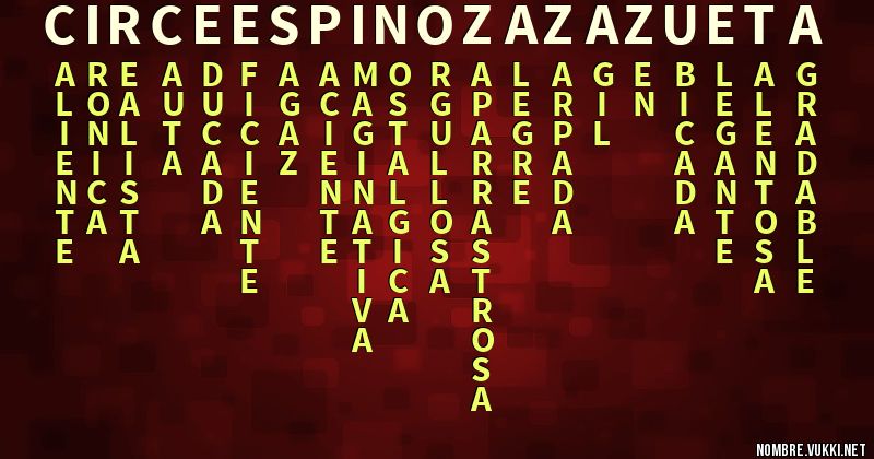 Acróstico circe espinoza zazueta