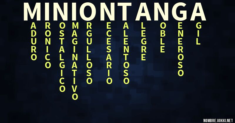 Acróstico minion tanga