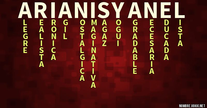 Acróstico arianis yanel