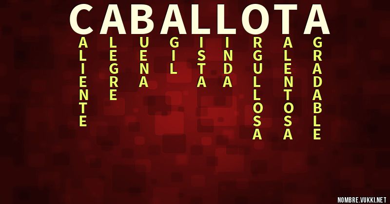 Acróstico caballota