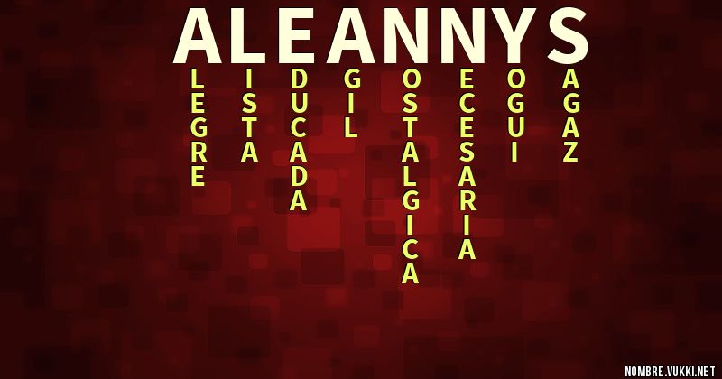 Acróstico aleannys