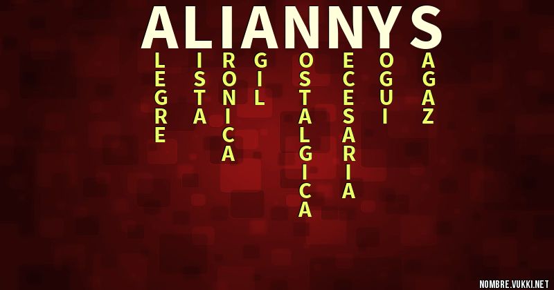 Acróstico aliannys