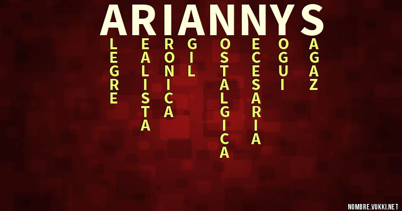 Acróstico ariannys