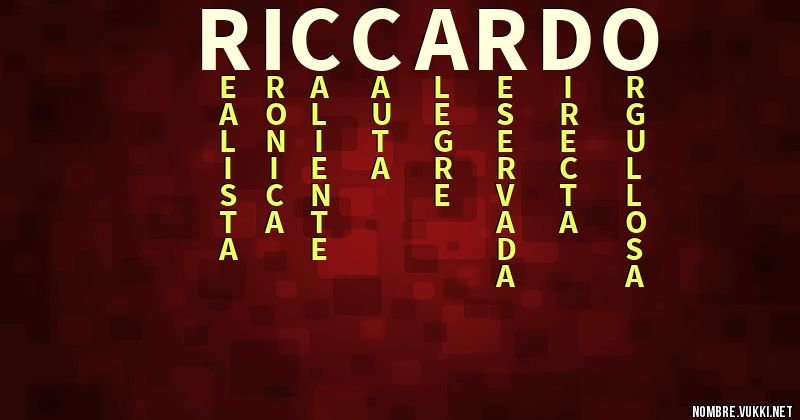 Acróstico riccardo