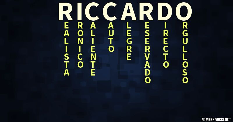 Acróstico riccardo