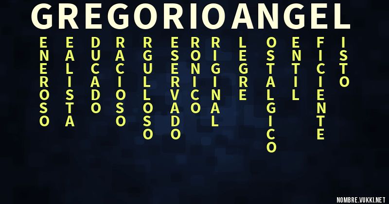 Acróstico gregorio angel