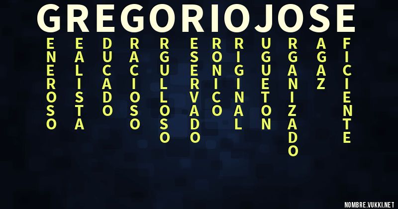 Acróstico gregorio josÉ