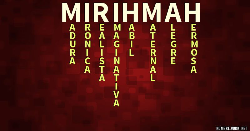 Acróstico mirihmah