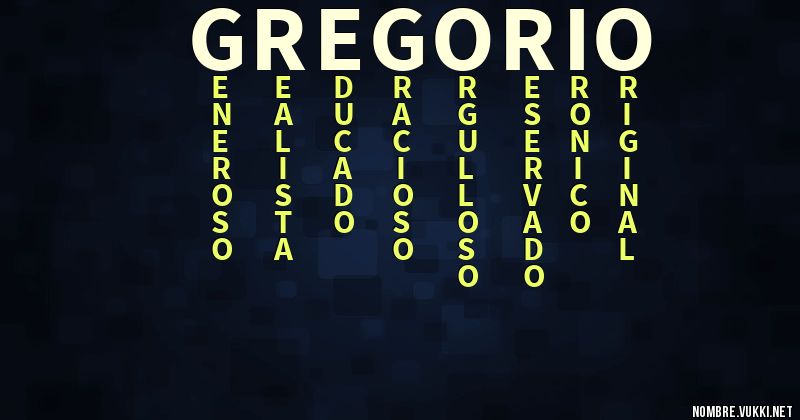 Acróstico gregorio