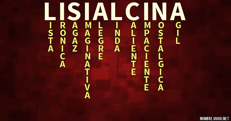 Acróstico lisi alcina