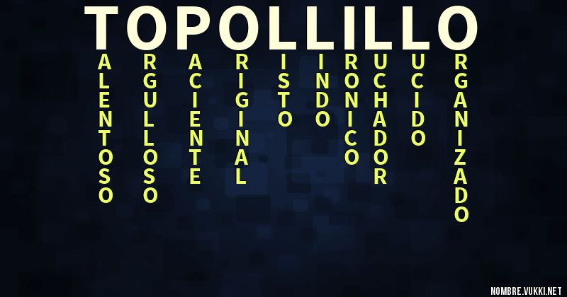 Acróstico topollillo