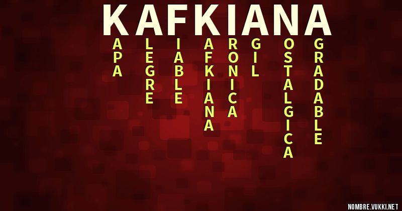 Acróstico kafkiana