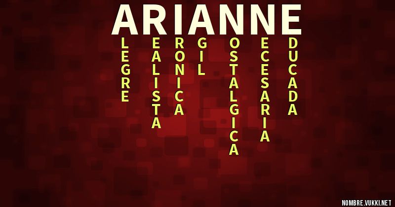 Acróstico arianne