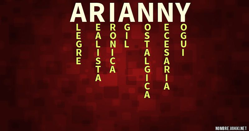 Acróstico arianny