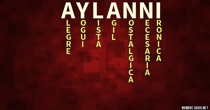 Acróstico aylanni
