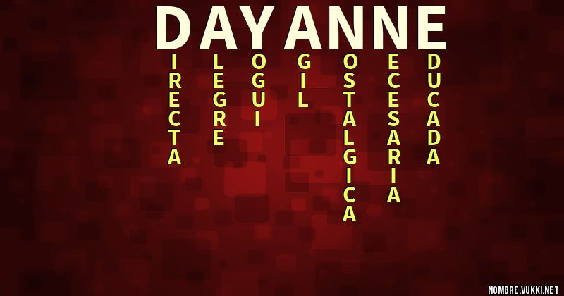 Acróstico dayanne