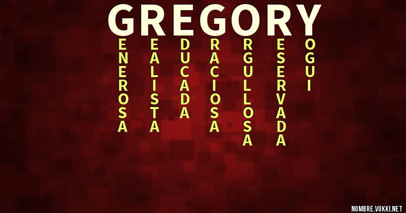 Acróstico gregory