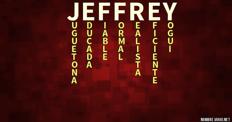 Acróstico jeffrey