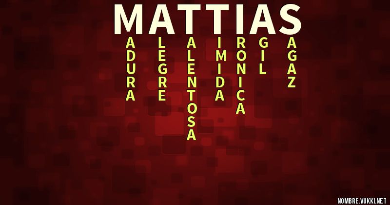 Acróstico mattias