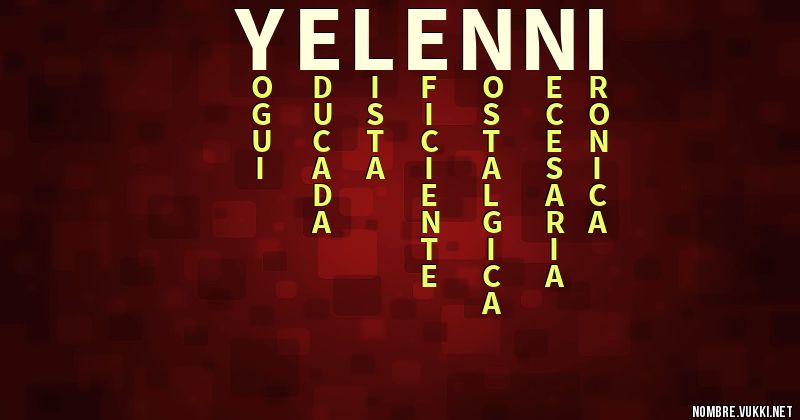 Acróstico yelenni