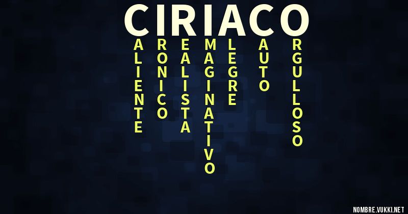 Acróstico ciriaco