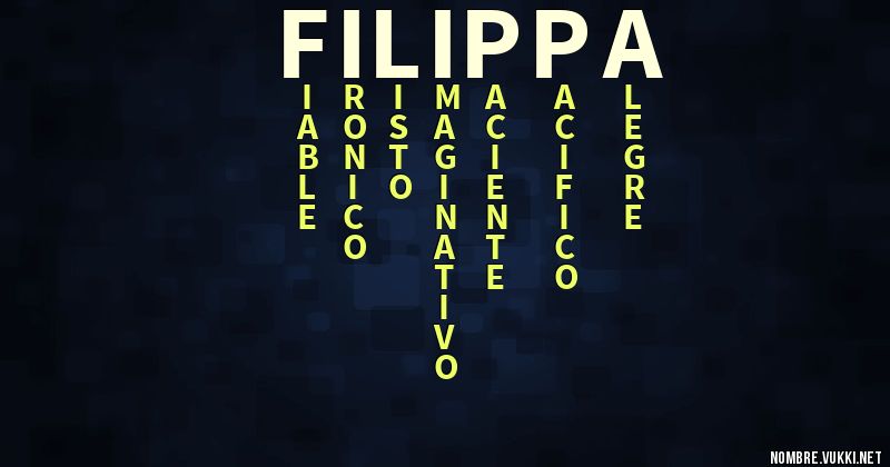 Acróstico filippa