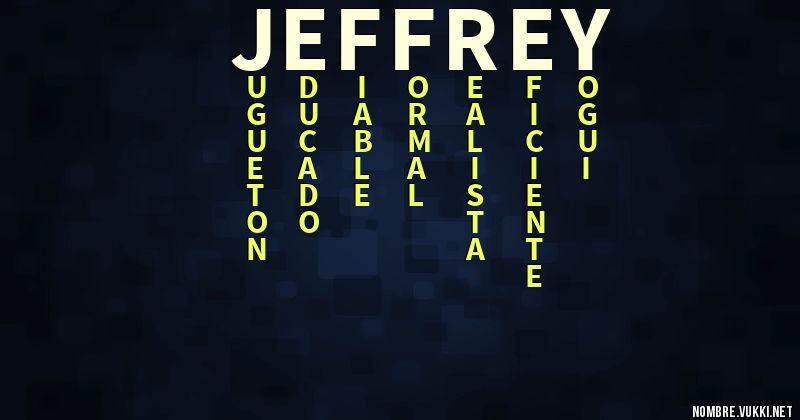 Acróstico jeffrey