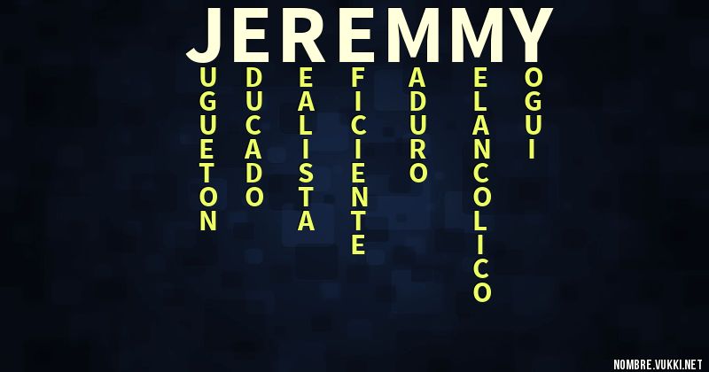 Acróstico jeremmy