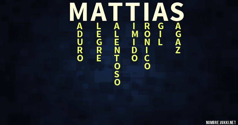 Acróstico mattias