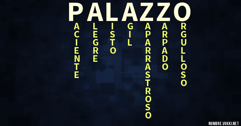 Acróstico palazzo