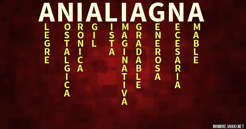 Acróstico ania liagna