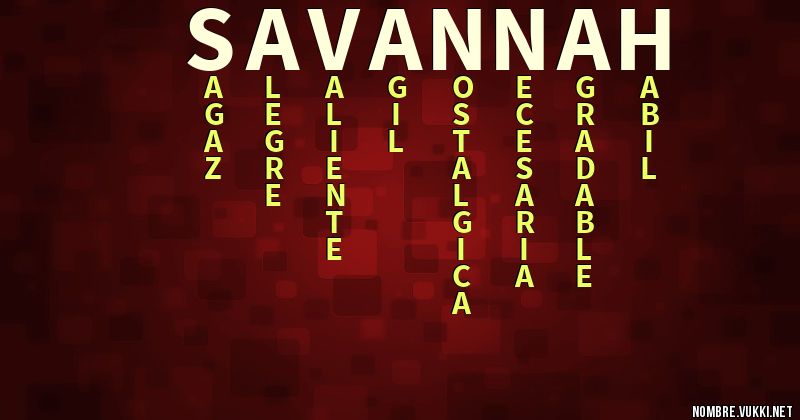 Acróstico savannah