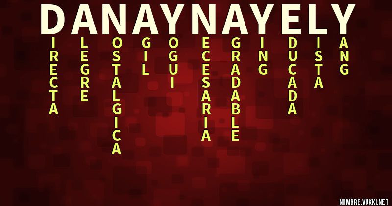 Acróstico danay nayely